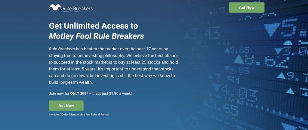 motley fool rule breakers home page