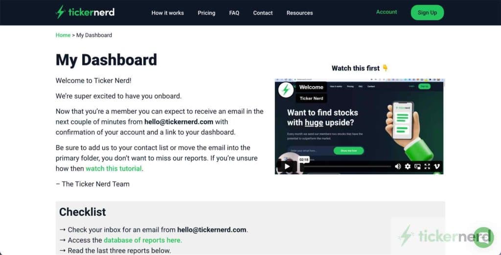 ticker nerd dashboard