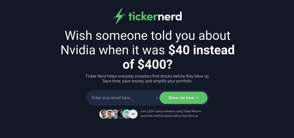 ticker nerd homepage