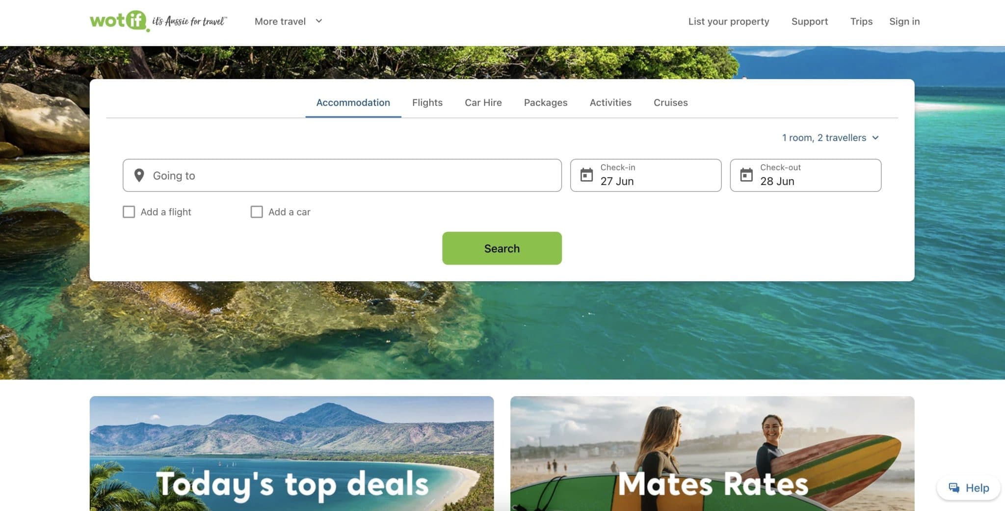 wotif website