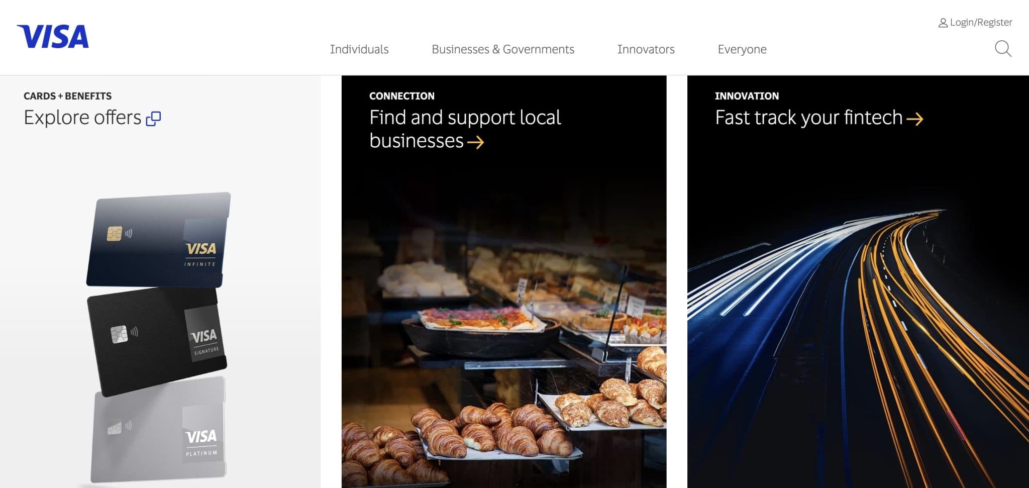 visa home page