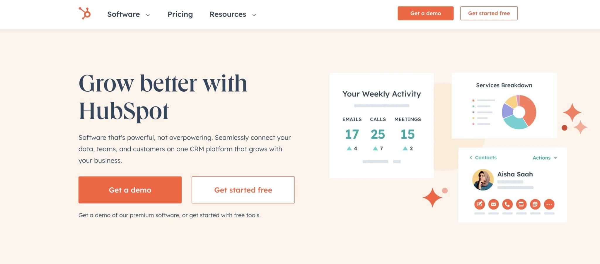 hubspot homepage