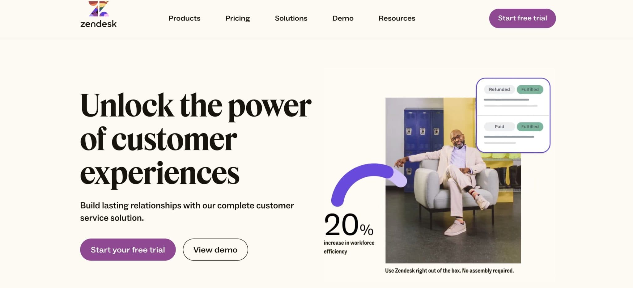zendesk homepage
