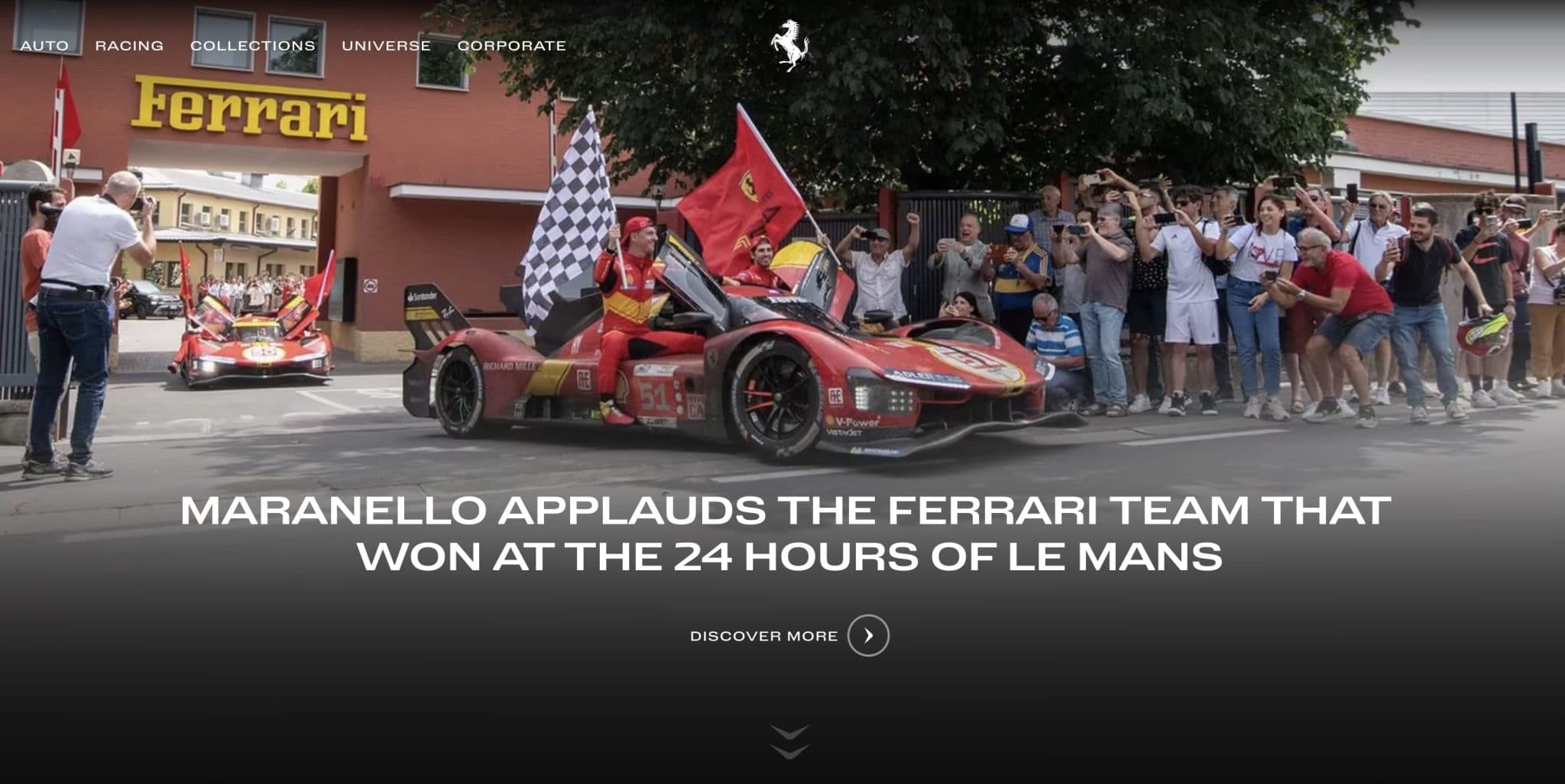 ferrari homepage