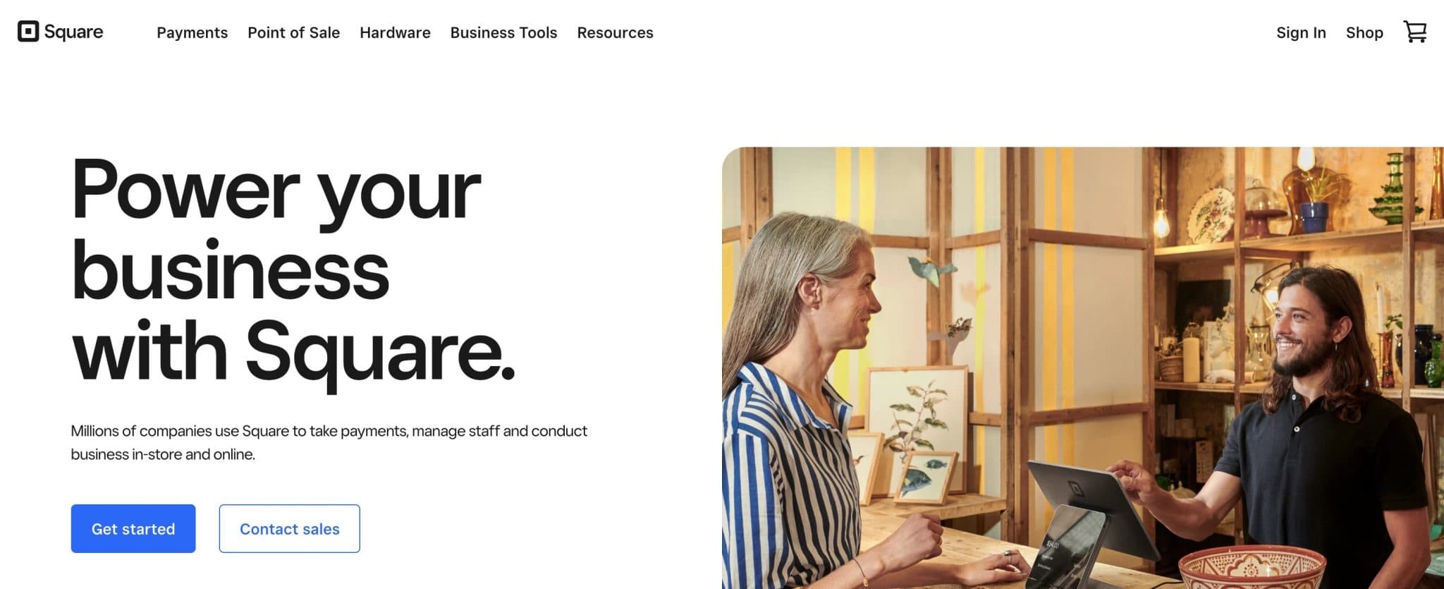 square homepage