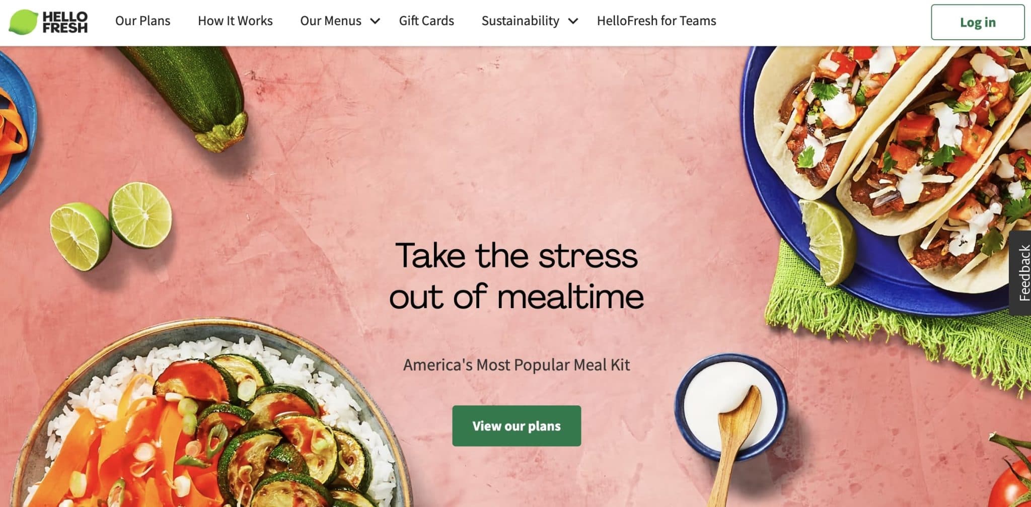 hello fresh home page