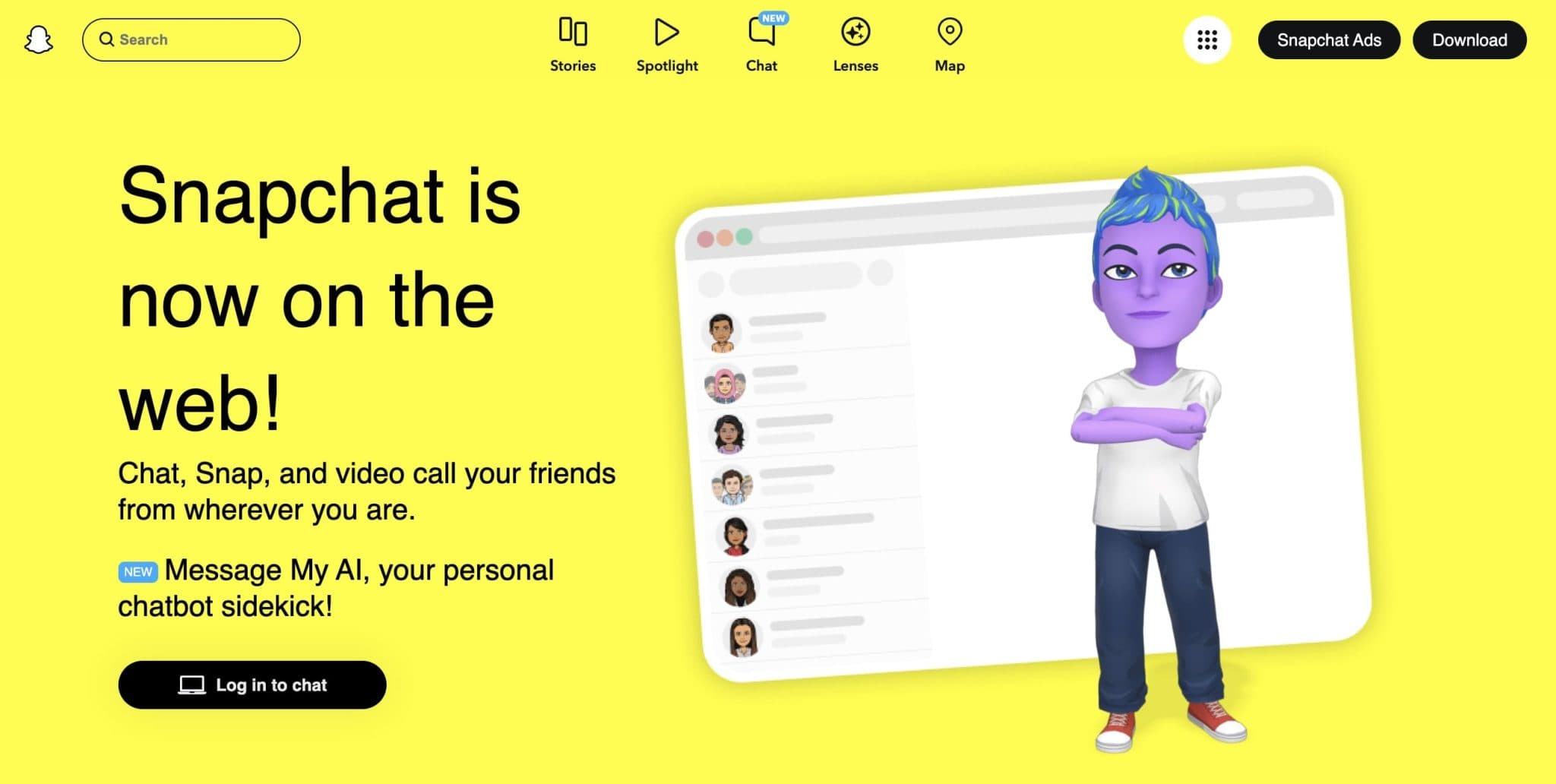 snapchat home page