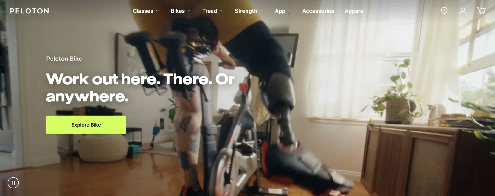 peleton homepage
