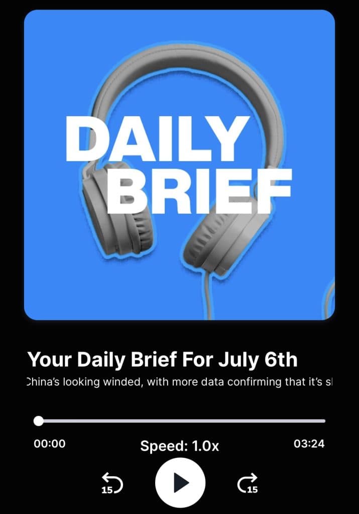 finimize app daily briefing