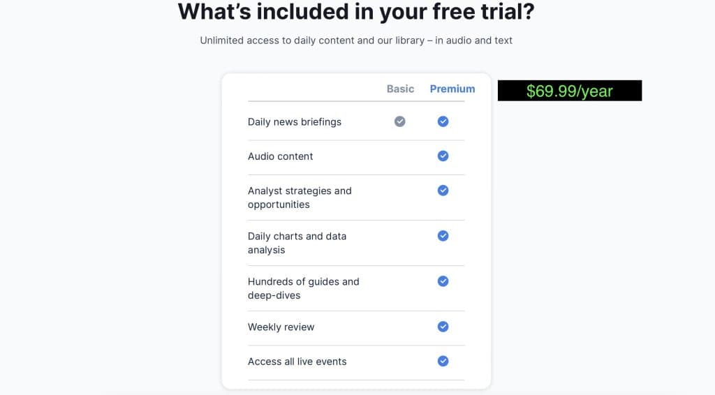 finimize pricing