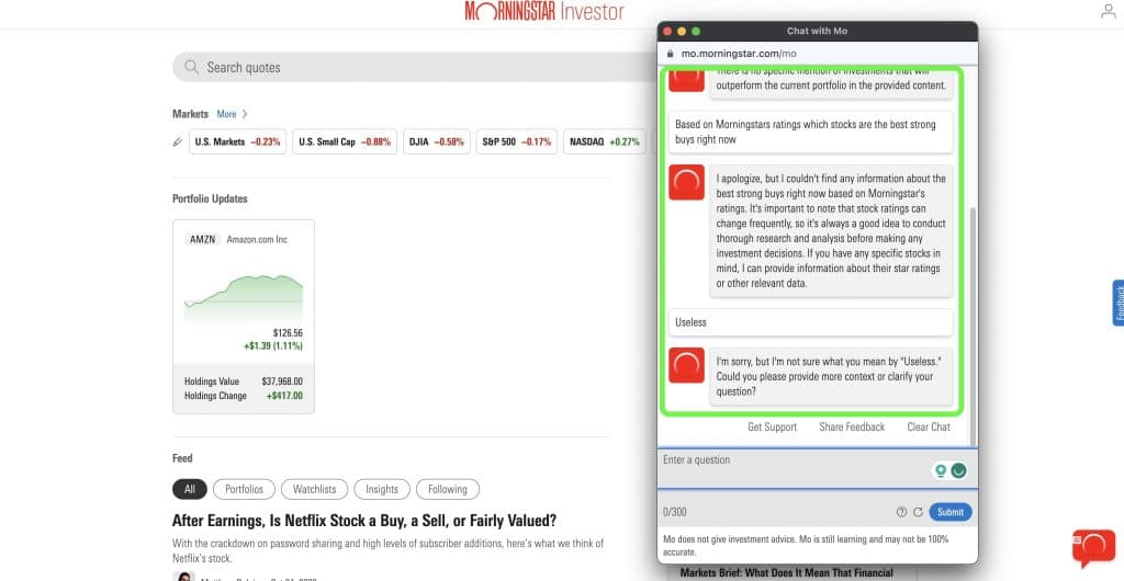 morningstar ai chatbot