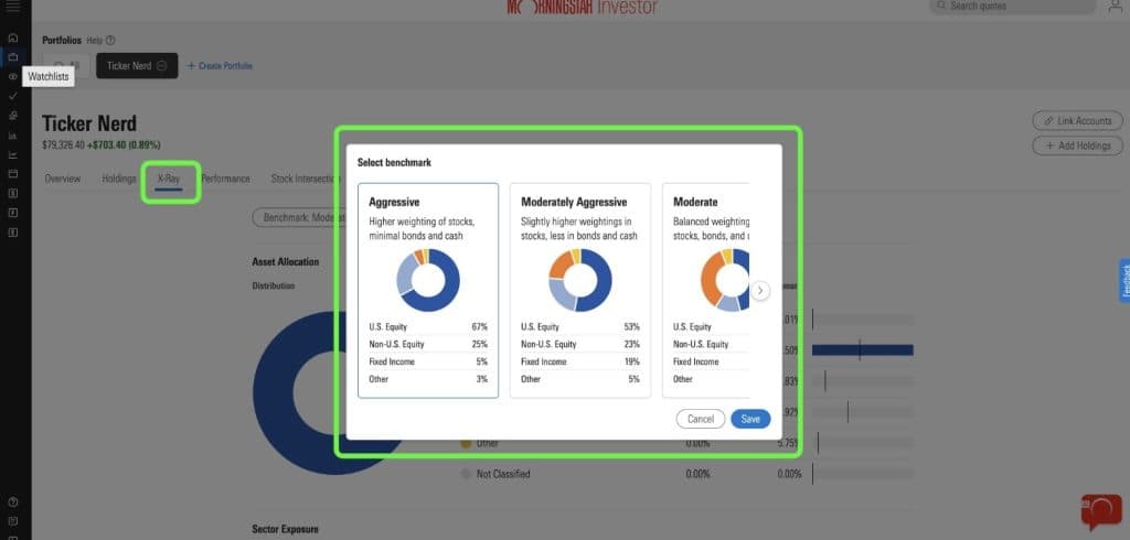 x-ray portfolio risk