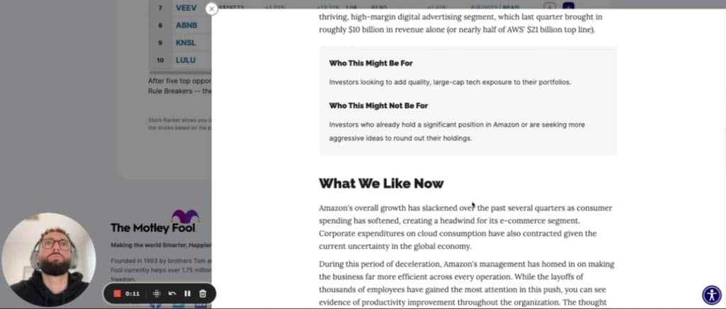 motley fool's report