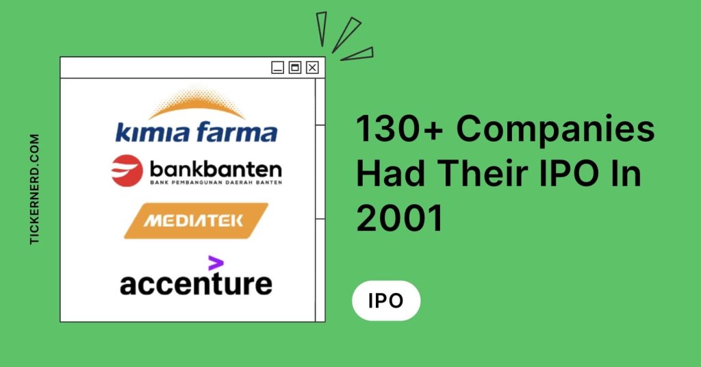 130 companies that had their ipo in 2001