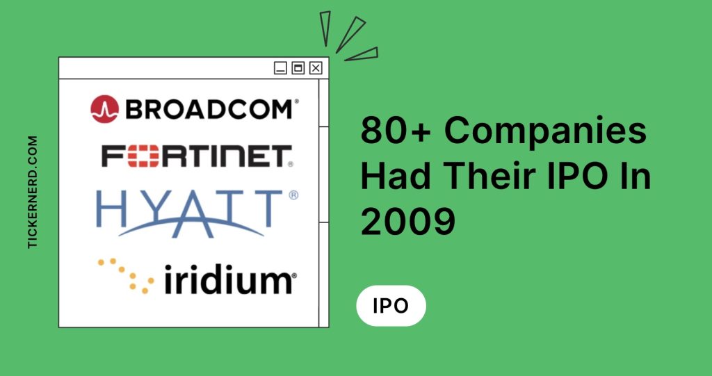 80 companies that had their ipo in 2009