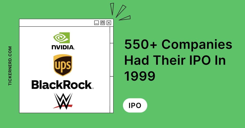 companies that had their ipo in 1999 updated
